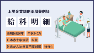 file25　実は他の病院と比べて給料が高い優良病院でした！元赤十字病院勤務の年収540万の6年目薬剤師給料明細