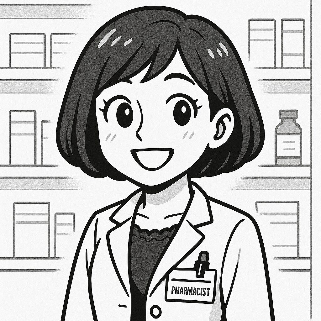 すぎ薬局勤務の女性薬剤師